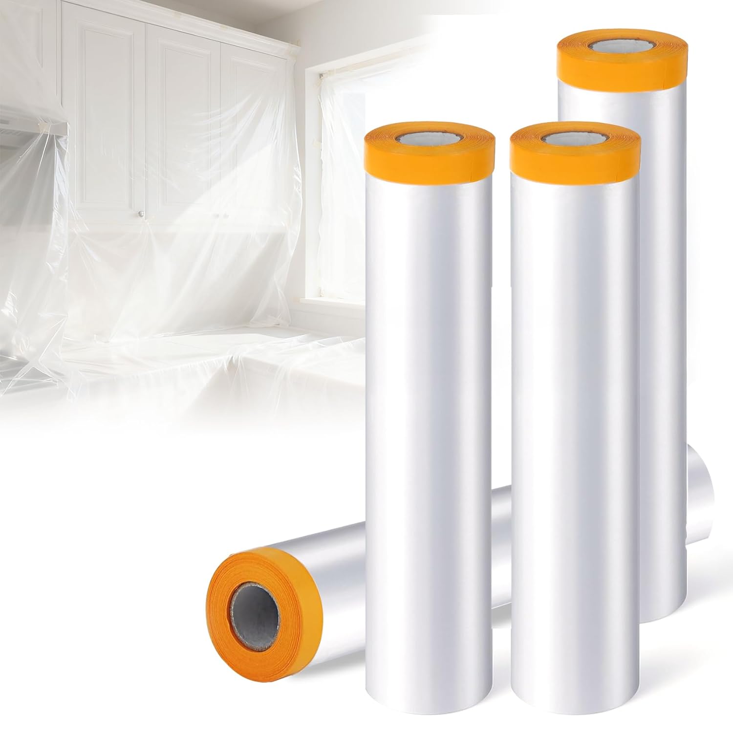 Pre-Taped Masking Film